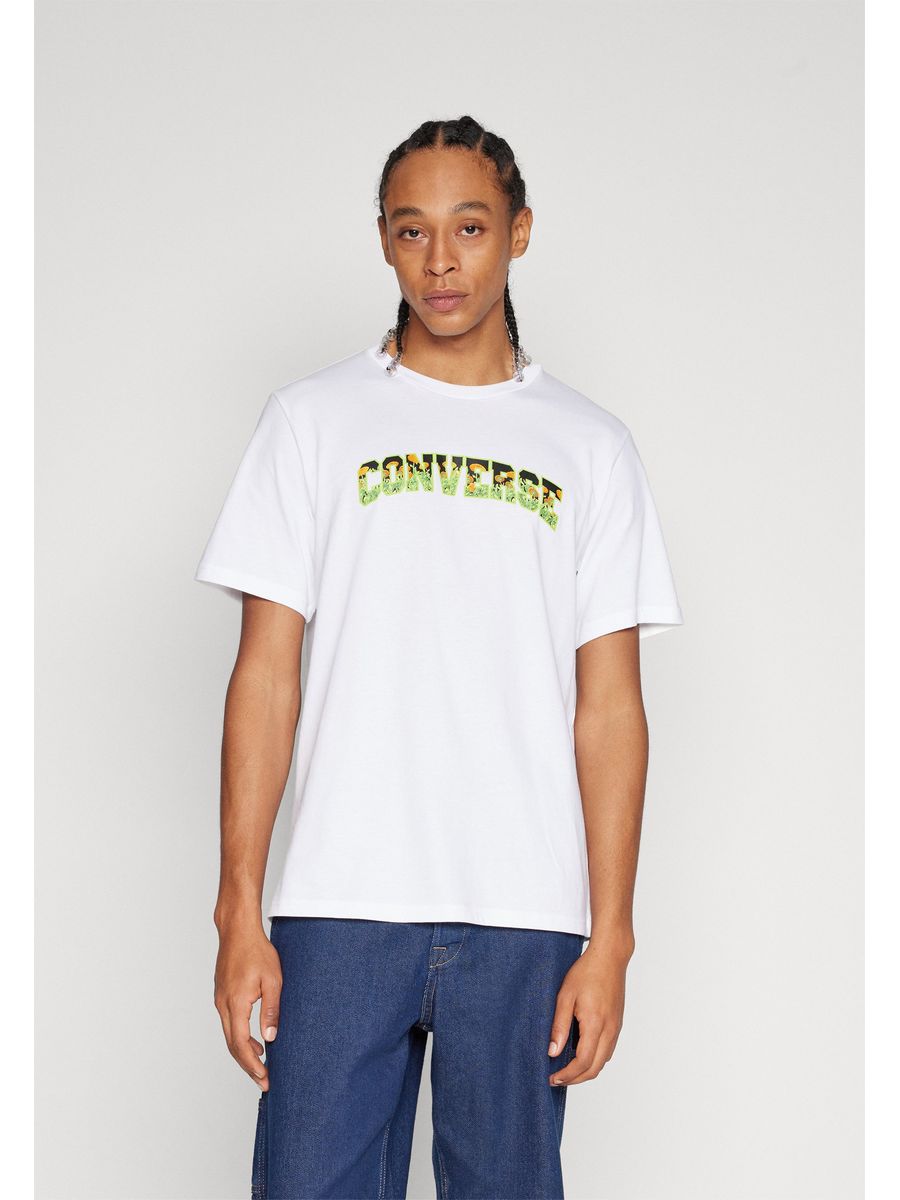 

Футболка унисекс Converse CO421004U белая XL, Белый, CO421004U