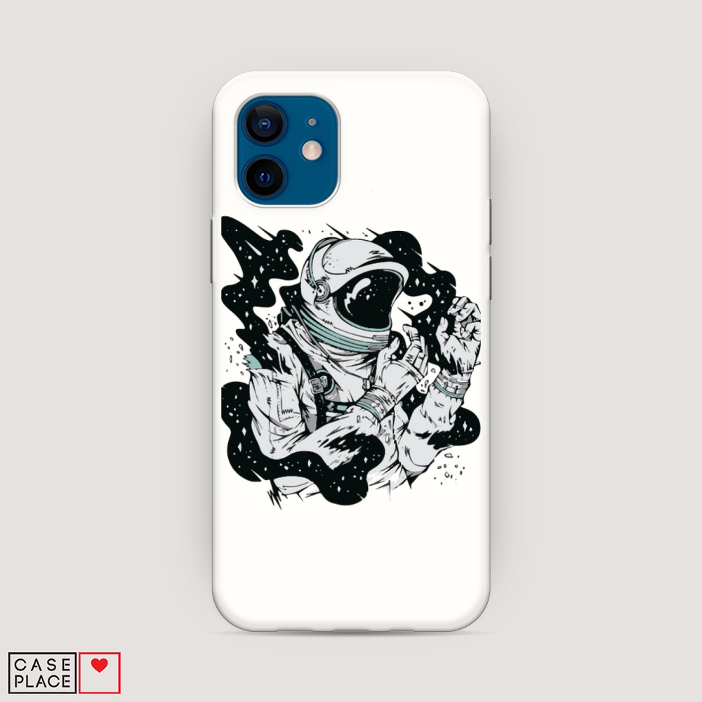 

Матовый силиконовый чехол "Космонавт арт" на Apple iPhone 12, 12557-1