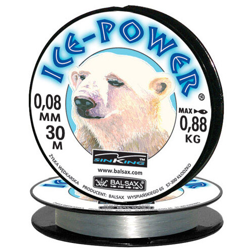 

Balsax Леска монофильная BALSAX ICE-POWER (13-12-20-135 (30 м 0,08мм) )