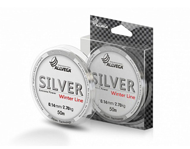 

Allvega Леска монофильная ALLVEGA SILVER (0051530 (50 м 0,18мм) ), Серебристый