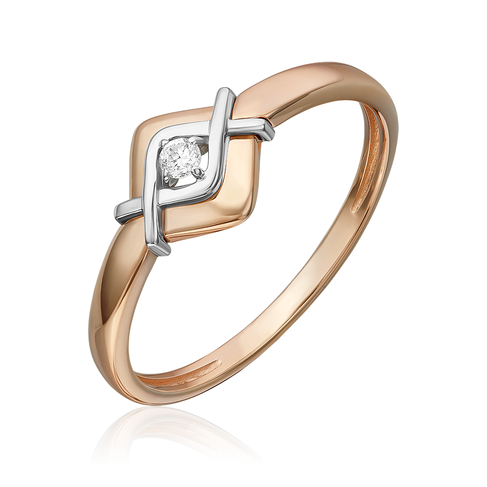 

Кольцо из золота р.17 PLATINA jewelry 01-5812-00-101-1111, бриллиант, 01-5812-00-101-1111