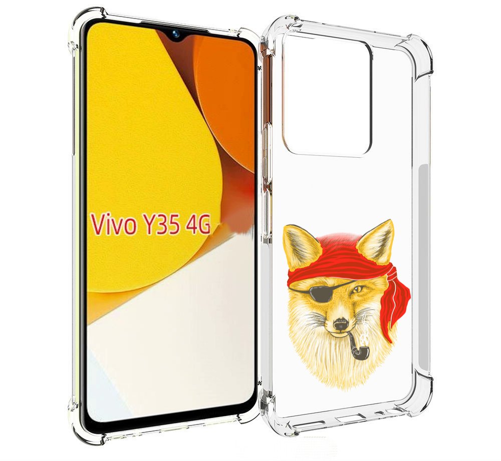 

Чехол MyPads лиса-пират для Vivo Y35 4G 2022 / Vivo Y22, Прозрачный, Tocco