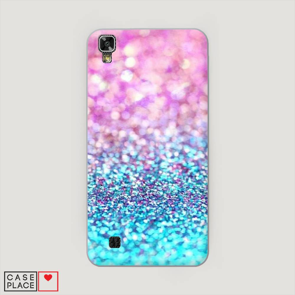 

Чехол Awog "Розово-голубые глиттеры рисунок" для LG X Power (K220DS)