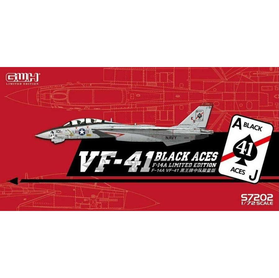 фото S7202 us navy f-14a vf-41 black aces great wall toys