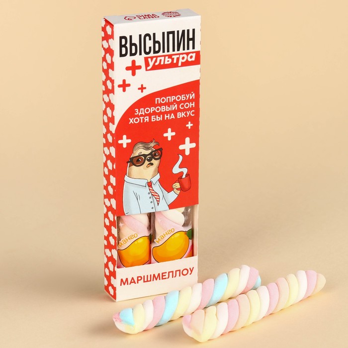 

Маршмеллоу-стик «Высыпин ультра», вкус: клубника и манго, 10 г ( 2 шт. х 5 г).
