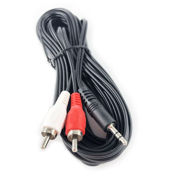 Кабель PREMIER-AV Jack 35 - 2RCA 5м черный 250₽