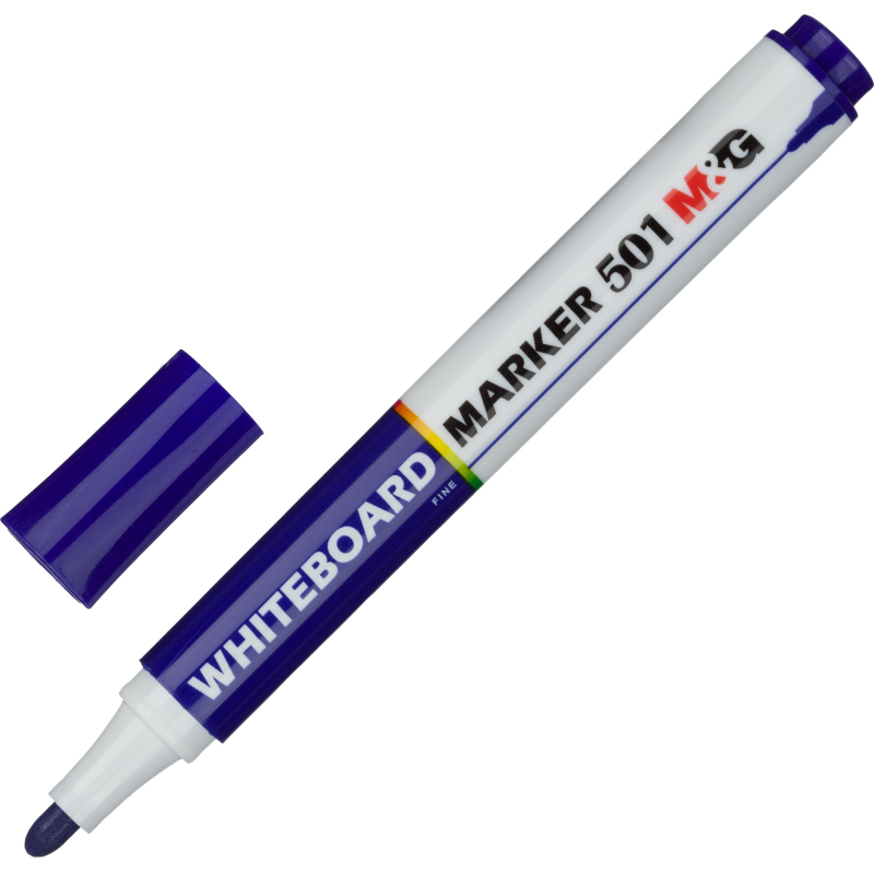 Маркер для белых досок M&G 2,3 мм синий, (8шт.)