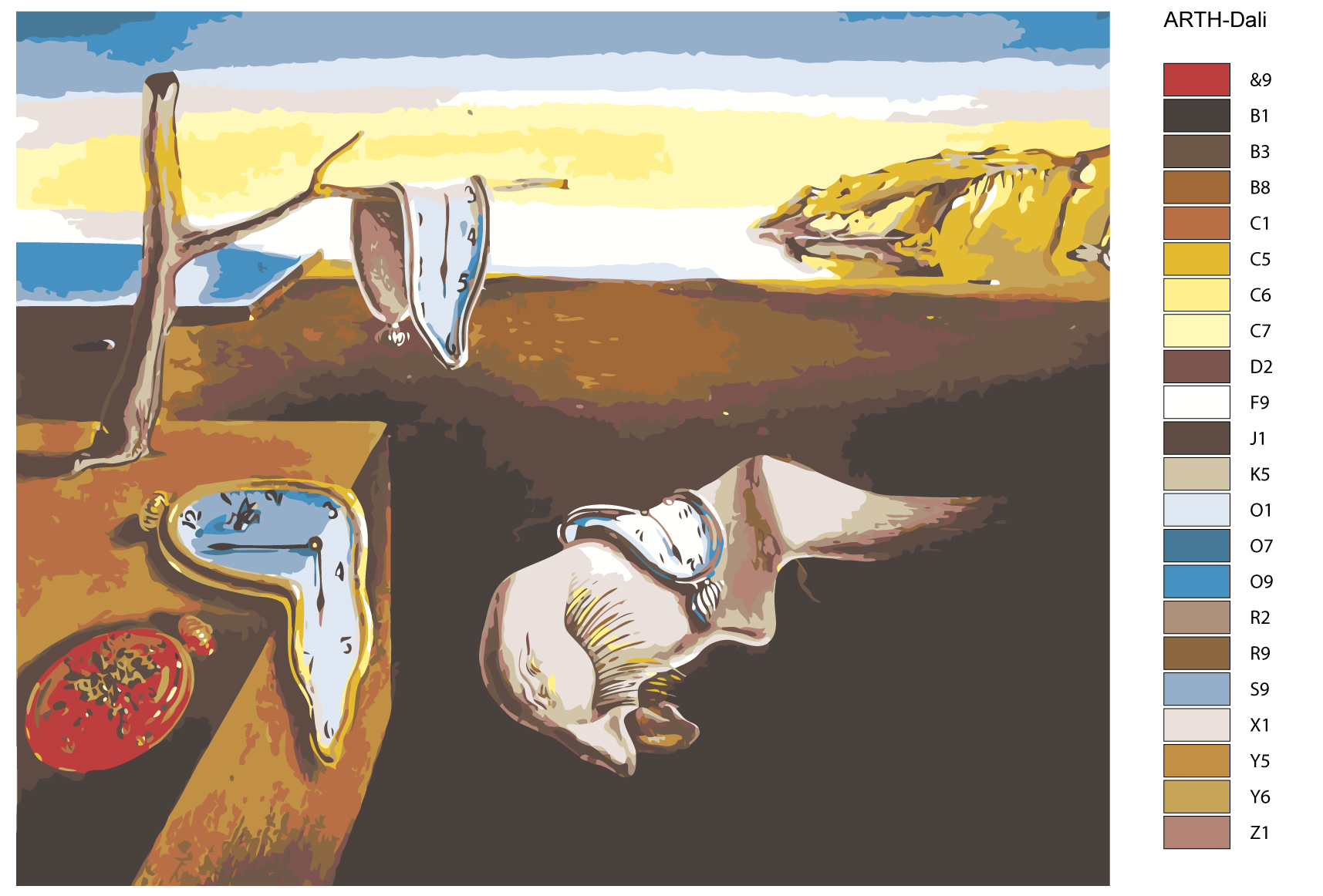 

Картина по номерам, "Живопись по номерам", 60х 75, ARTH-Dali, ARTH-Dali