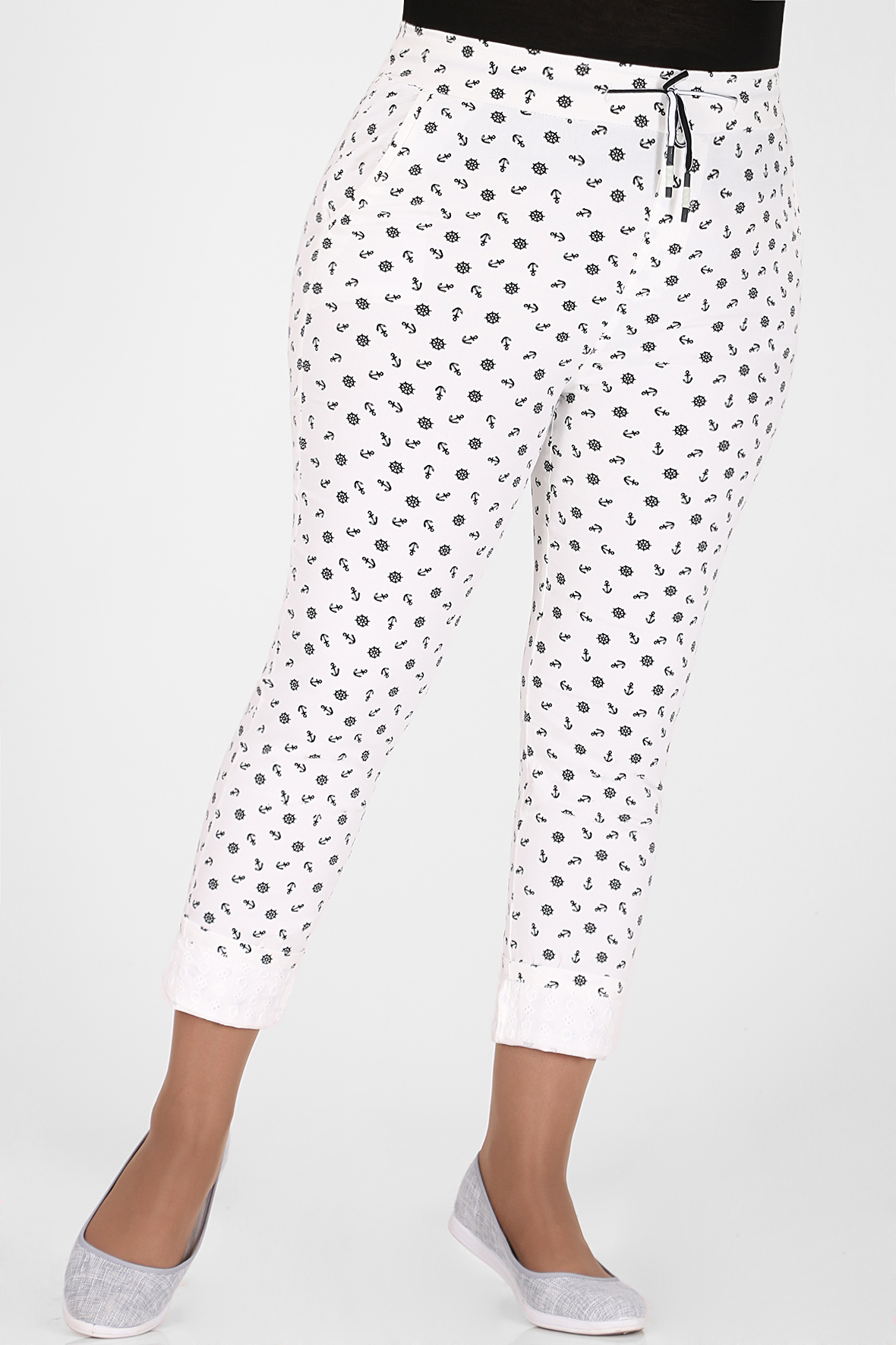 

Брюки женские AlmondShop 1В-53 3135 белые 56 RU, 1В-53 3135