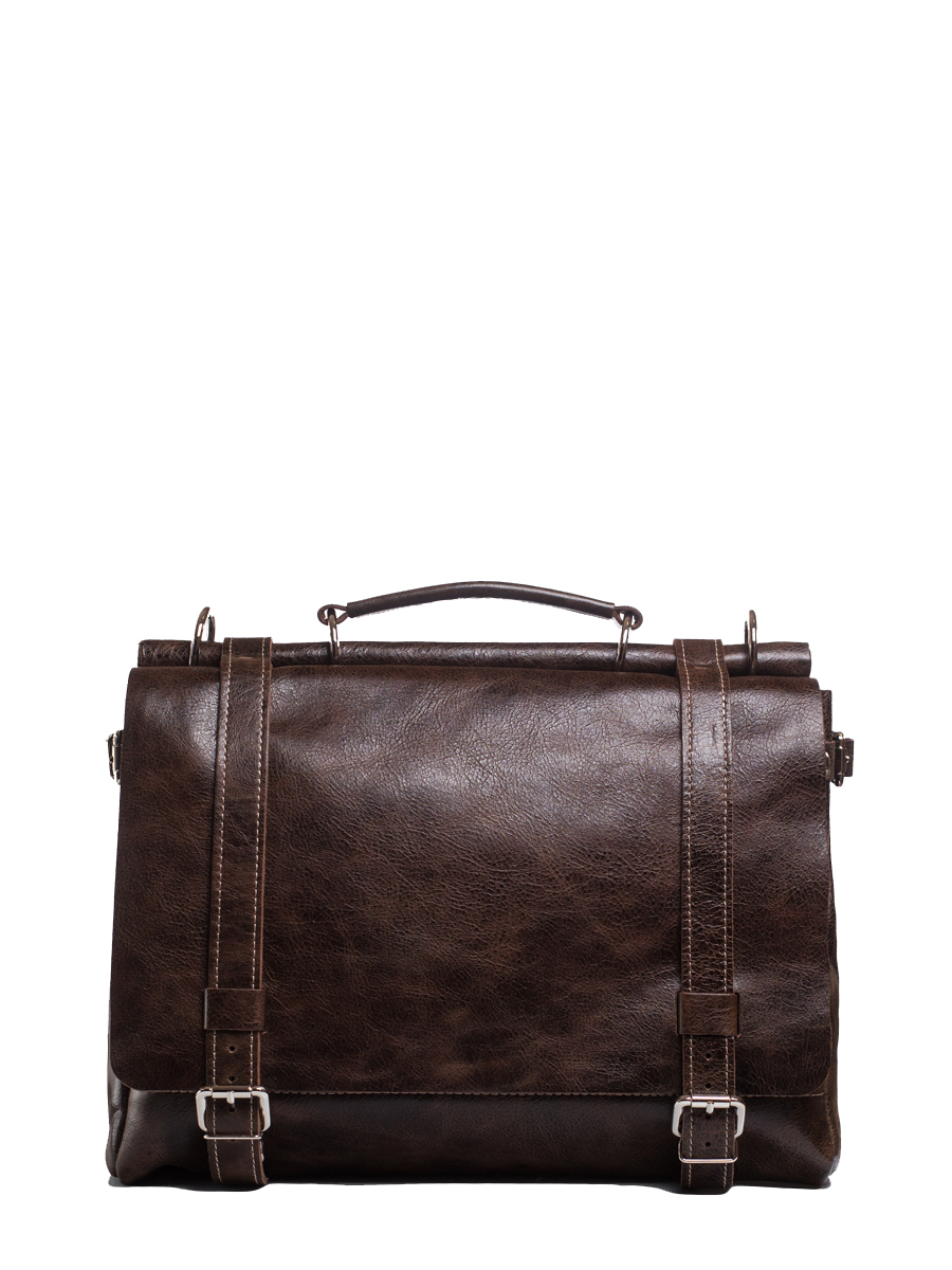 Сумка портфель мужская Igermann 17С756 коричневая, 29х38х11 см