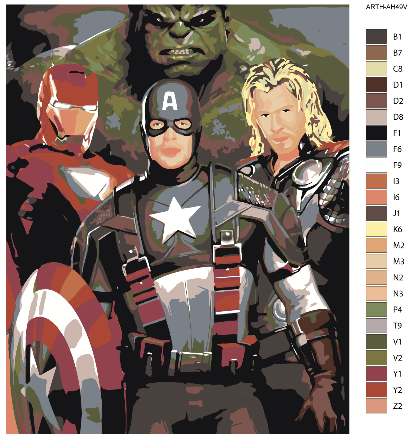 

Картина по номерам, "Живопись по номерам", 60х 75, ARTH-AH49V, ARTH-AH49V