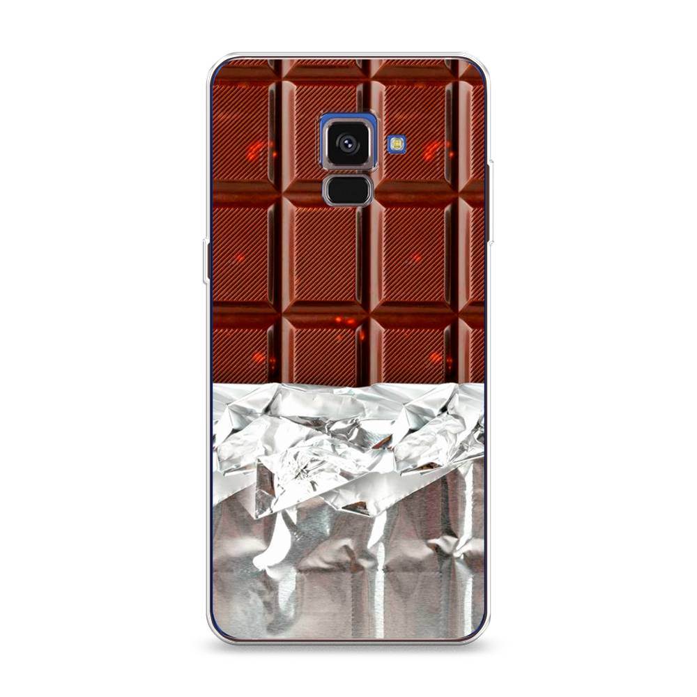 

Чехол на Samsung Galaxy A8 2018 "Шоколад в обертке", Коричневый, 25450-6