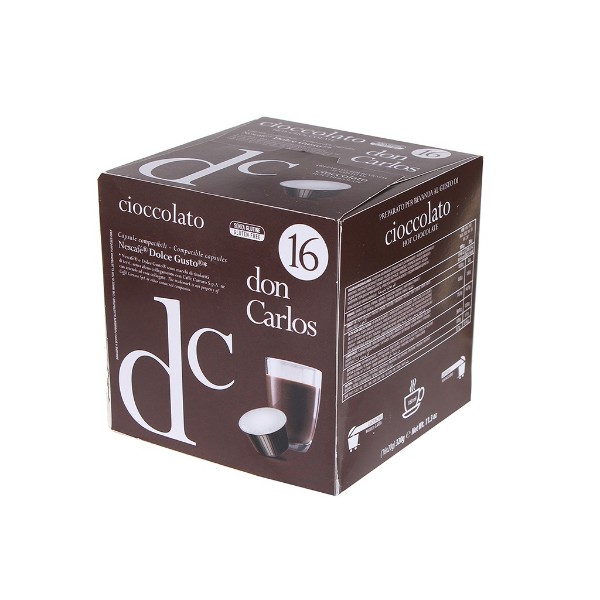 Капсулы для кофемашин Don Carlos Cioccolato 16шт стандарта Dolce Gusto