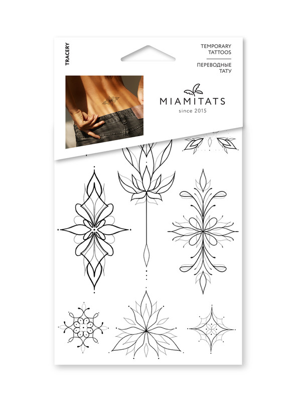 

Переводные тату MIAMITATS Tracery, Черный