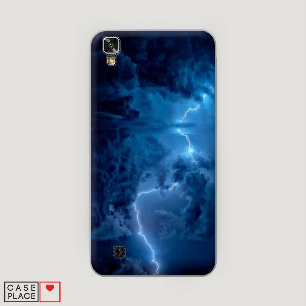 

Чехол Awog на LG X Power (K220DS) "Молния", Синий, 82350-4