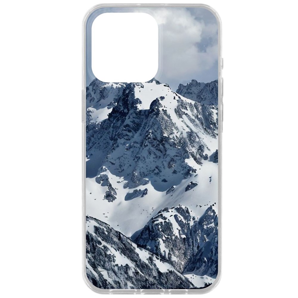 

Чехол-накладка Case Горы для iPhone 15 Pro Max, Прозрачный