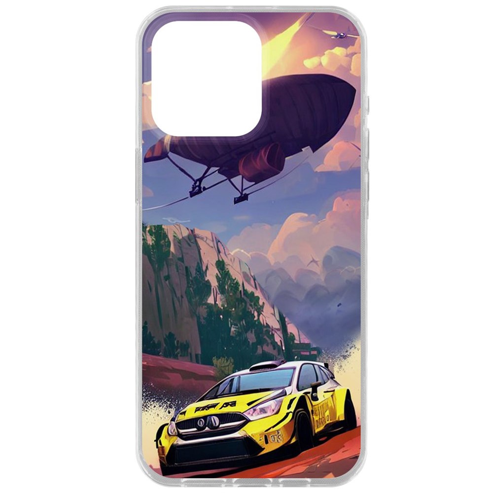 

Чехол-накладка Krutoff Clear Case Гонка для iPhone 15 Pro Max, Прозрачный