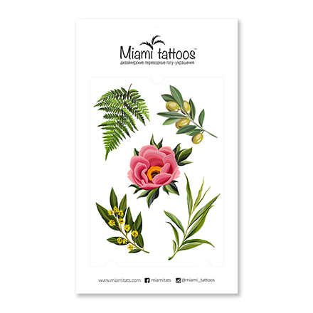 

Переводные тату Miami Tattoos Botanical