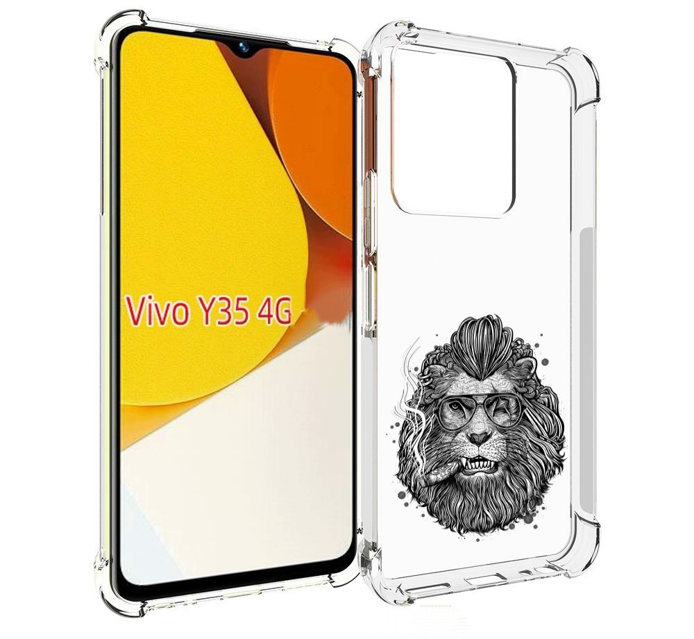 

Чехол MyPads курящий лев для Vivo Y35 4G 2022 / Vivo Y22, Прозрачный, Tocco