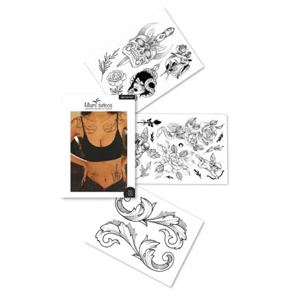 

Переводные тату Miami Tattoos Midcentury