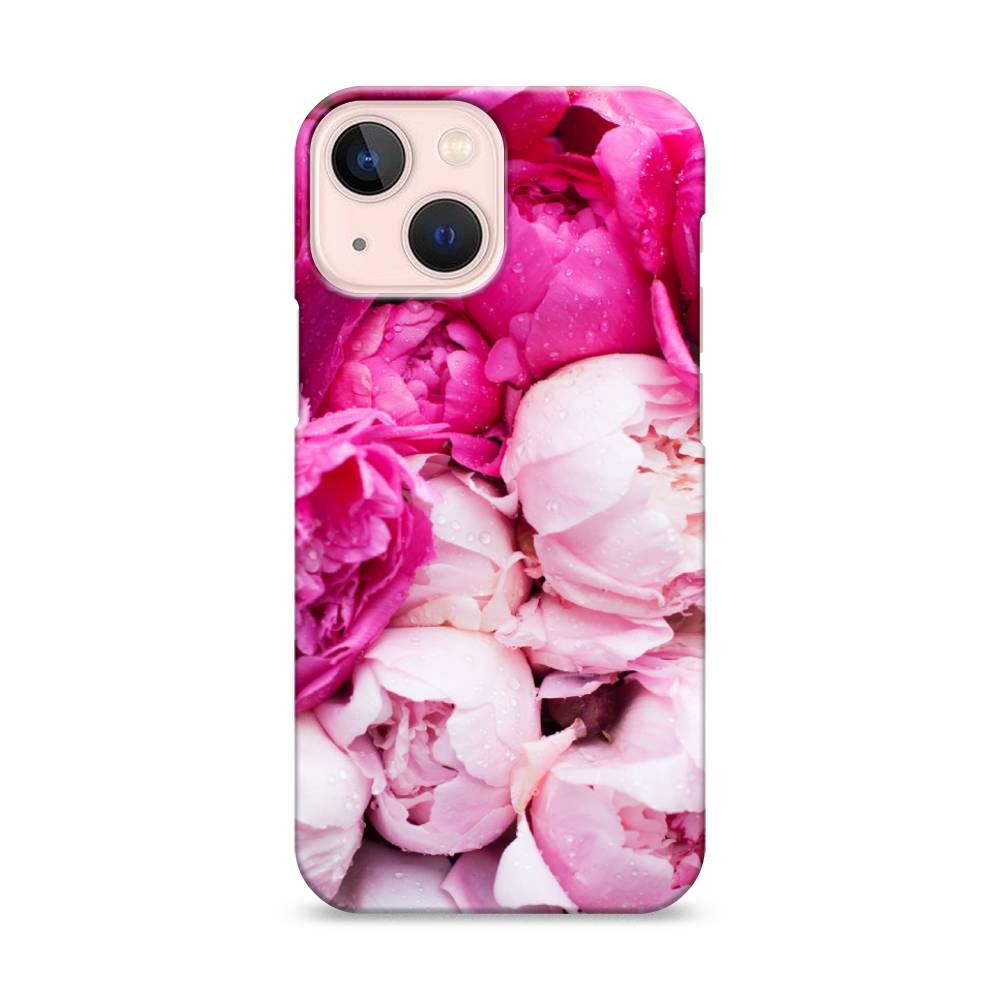 

Пластиковый чехол "Пионы розово-белые" на Apple iPhone 13 mini, 14120-6