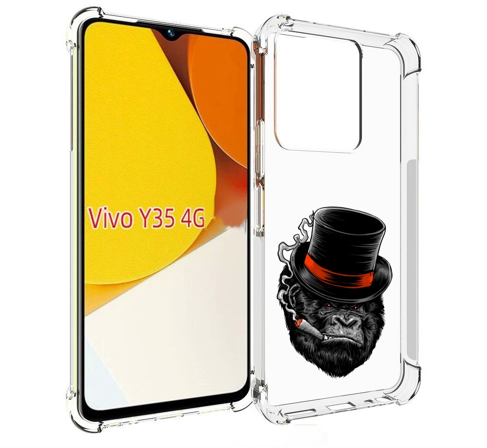 

Чехол MyPads дизайнерская горилла для Vivo Y35 4G 2022 / Vivo Y22, Прозрачный, Tocco