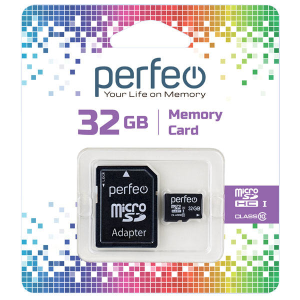 Карта памяти Perfeo microSD 32GB High-Capacity (Class 10)