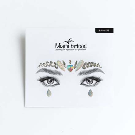

Кристаллы для лица MIAMITATS Princess, Разноцветный