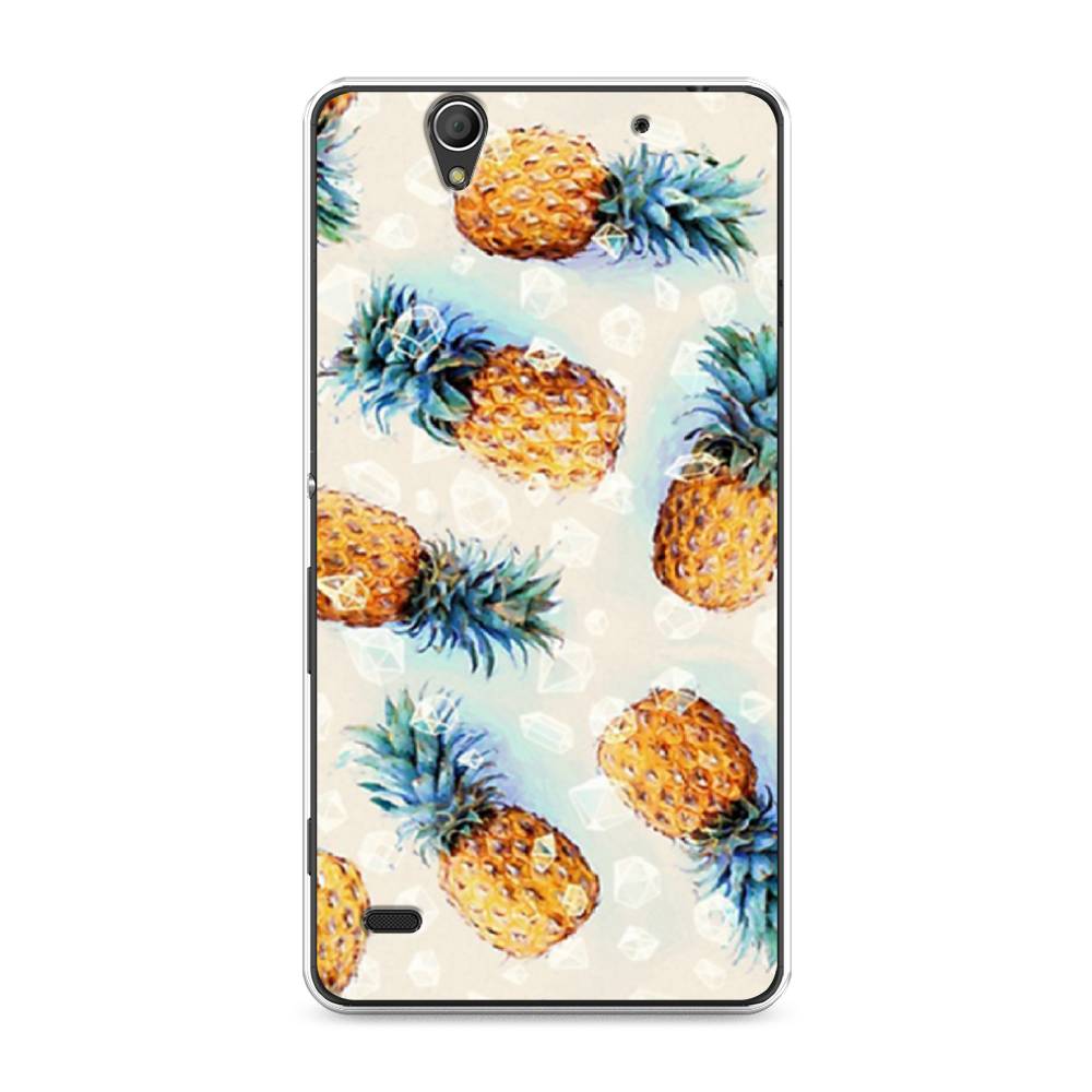 

Чехол Awog на Sony Xperia C4 "Ананасы", Разноцветный, 52650-3