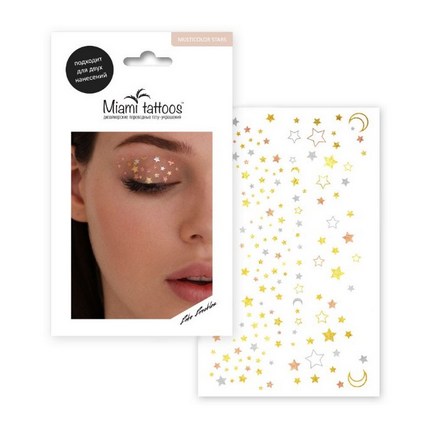 

Переводные тату Miami Tattoos Multicolor Stars
