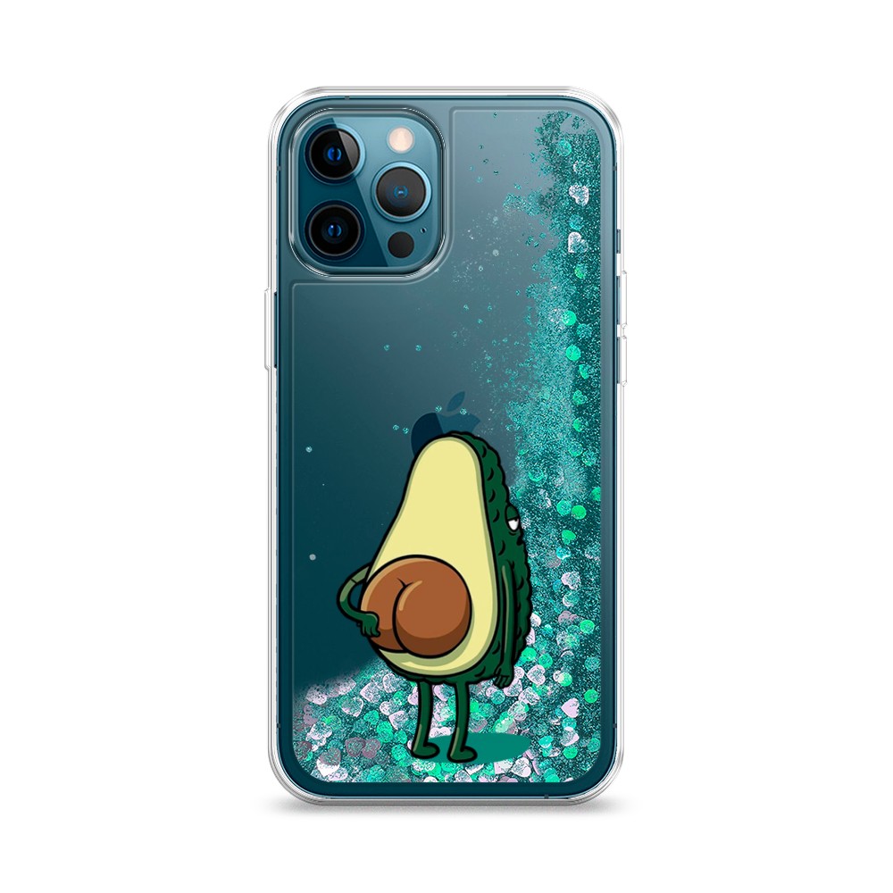 

Жидкий чехол с блестками "Попа авокадо" на Apple iPhone 12 Pro, 12895-1