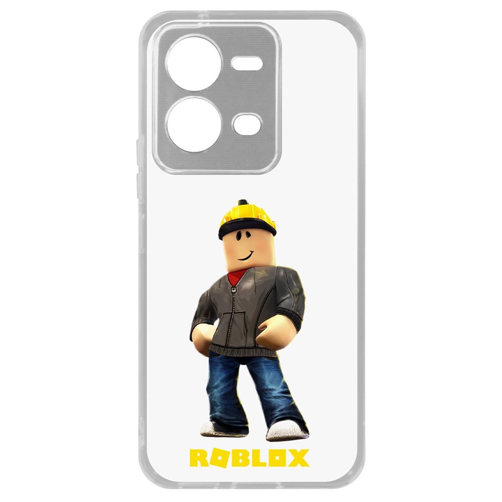 

Чехол Roblox-Строитель для Vivo V25, Прозрачный