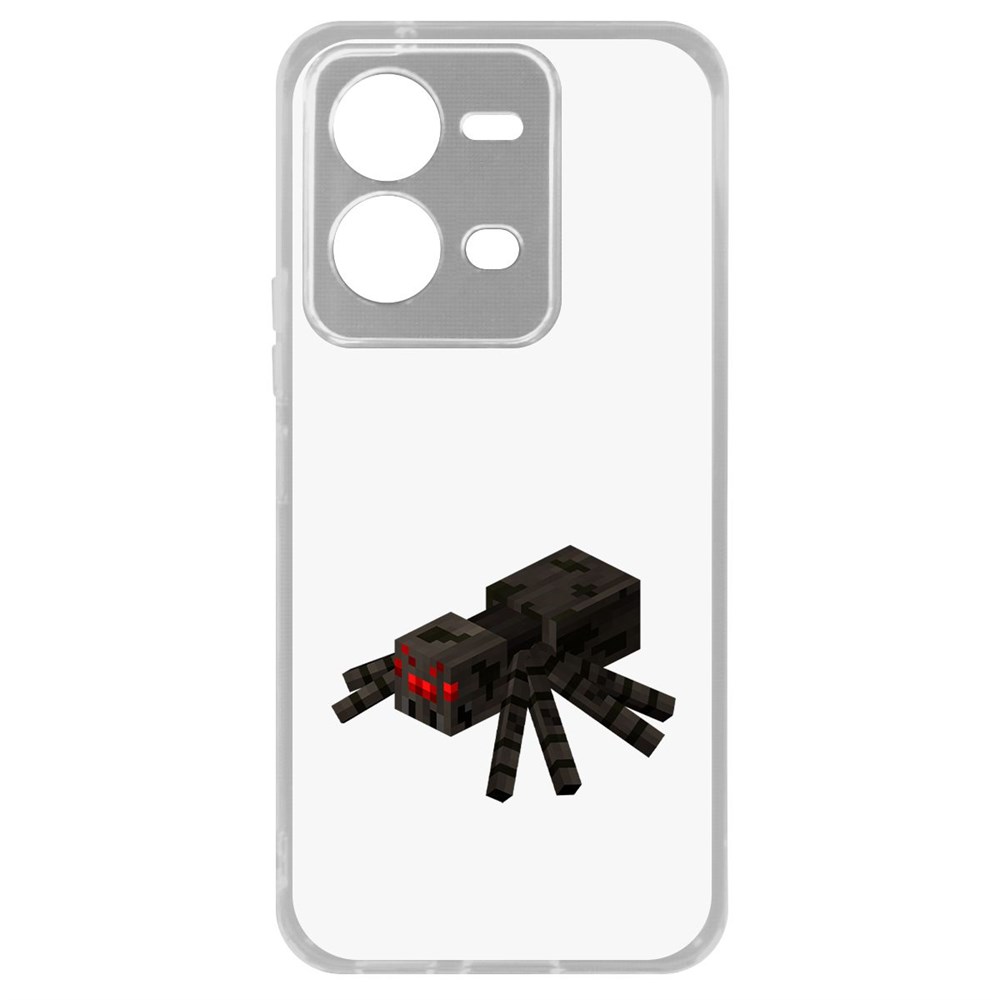 

Чехол Minecraft-Паук для Vivo V25, Прозрачный