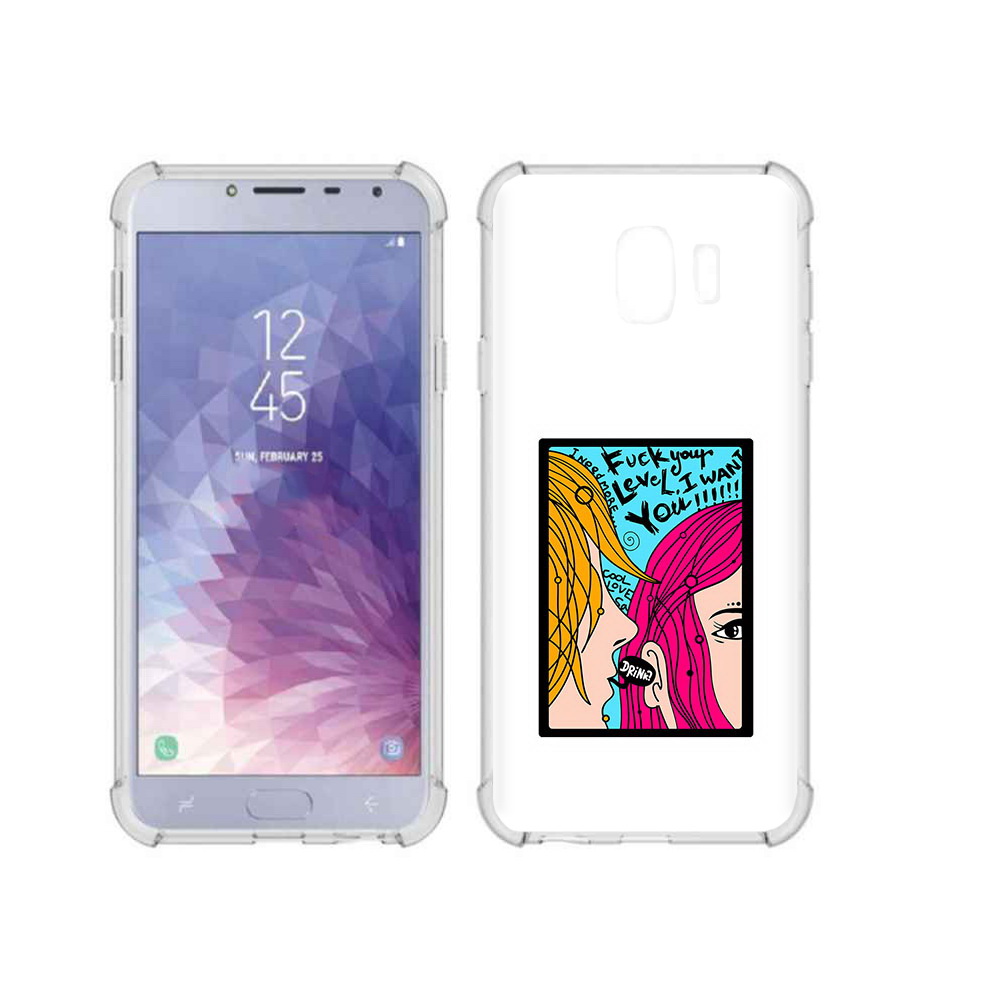 

Чехол MyPads Tocco для Samsung Galaxy J4 (2018) Выпьем, Прозрачный, Tocco