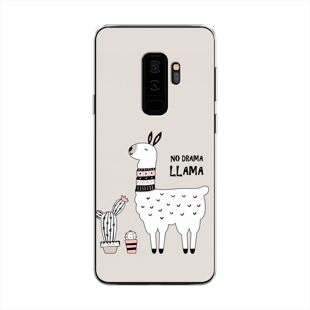

Чехол Awog на Samsung Galaxy S9 + "No drama LLama", Бежевый;серый;белый, 25850-2