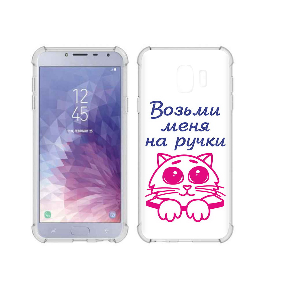 

Чехол MyPads Tocco для Samsung Galaxy J4 (2018) мяу, Прозрачный, Tocco