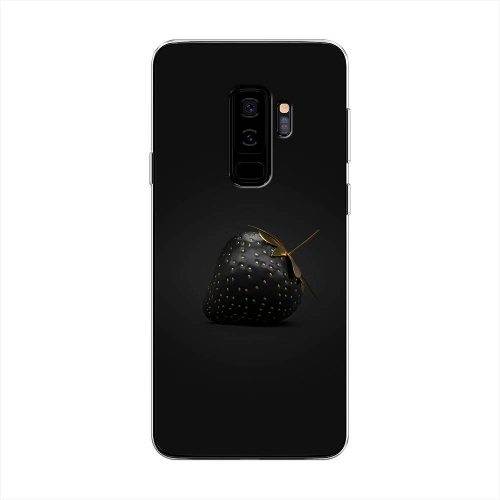 

Чехол Awog на Samsung Galaxy S9 + "Черная клубника", Золотистый;черный;серый, 25850-10
