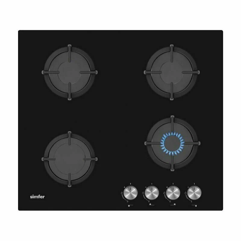 

Встраиваемая варочная панель газовая Simfer H60N40B416 черный, H60N40B416