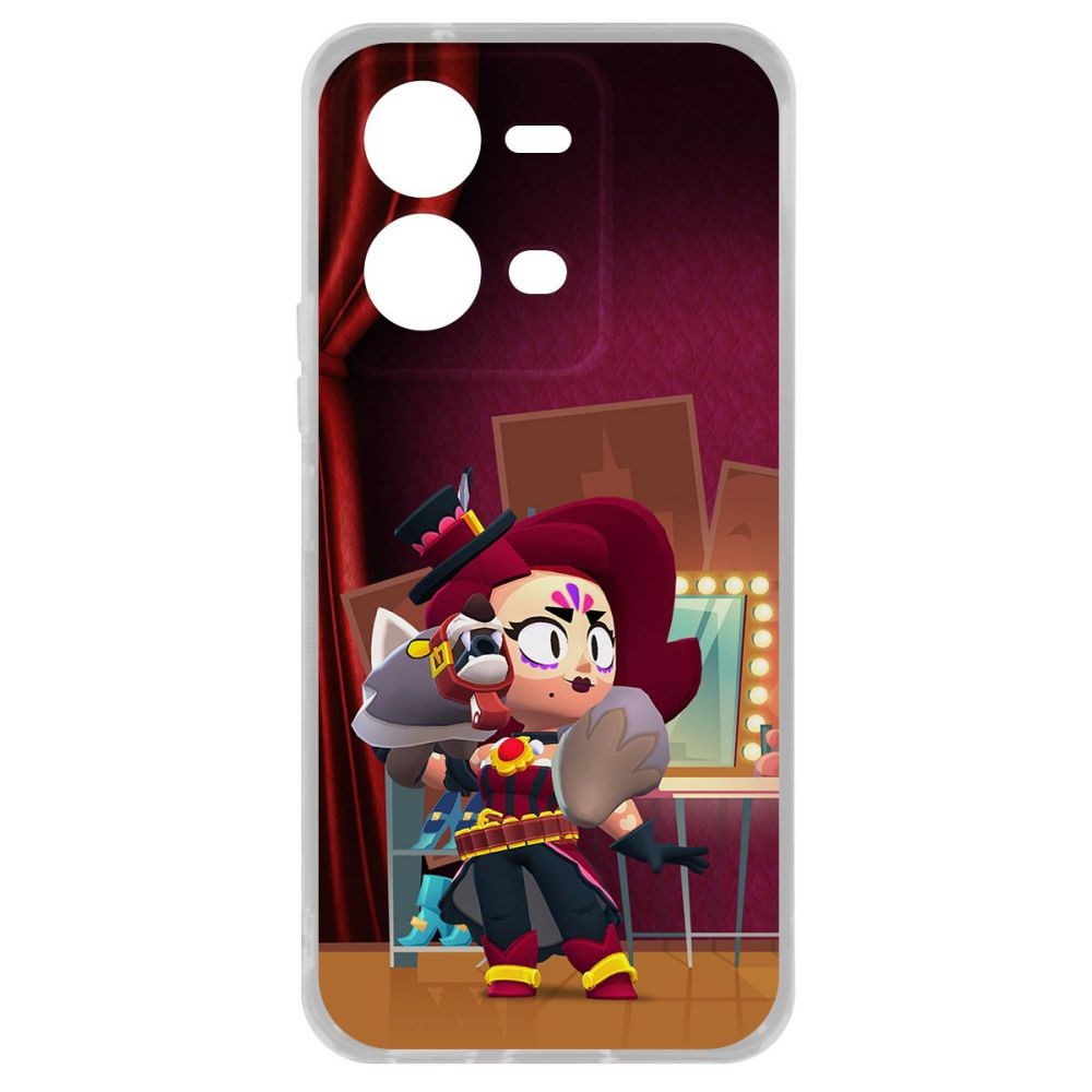 

Чехол Brawl Stars-Лихая Лола для Vivo V25e, Прозрачный