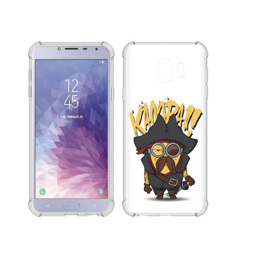 

Чехол MyPads Tocco для Samsung Galaxy J4 (2018) миньон пират, Прозрачный, Tocco