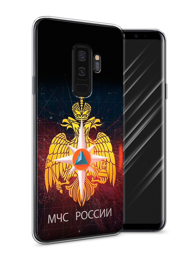 

Чехол Awog на Samsung Galaxy S9 + "МЧС России", Черный;желтый;красный, 25850-5