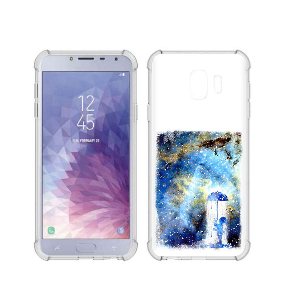 

Чехол MyPads Tocco для Samsung Galaxy J4 (2018) мальчик в небе, Прозрачный, Tocco
