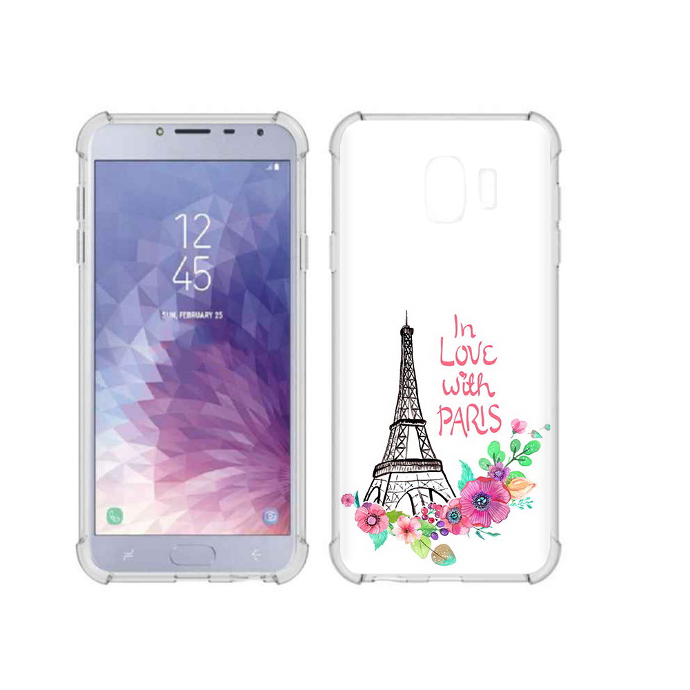

Чехол MyPads Tocco для Samsung Galaxy J4 (2018) любимый париж, Прозрачный, Tocco