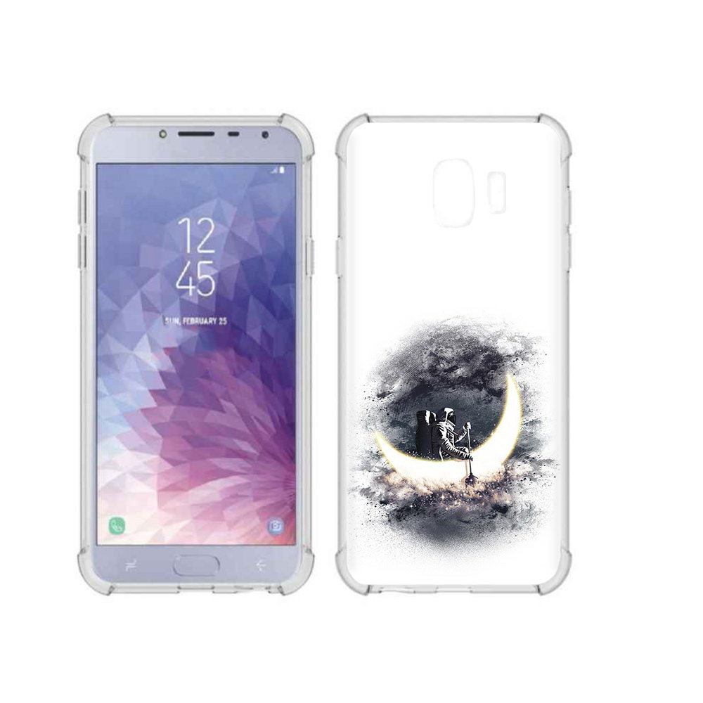 

Чехол MyPads Tocco для Samsung Galaxy J4 (2018) лунный путешественник, Прозрачный, Tocco