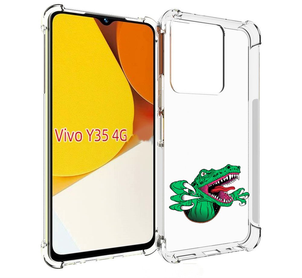 

Чехол MyPads крокодил для Vivo Y35 4G 2022 / Vivo Y22, Прозрачный, Tocco