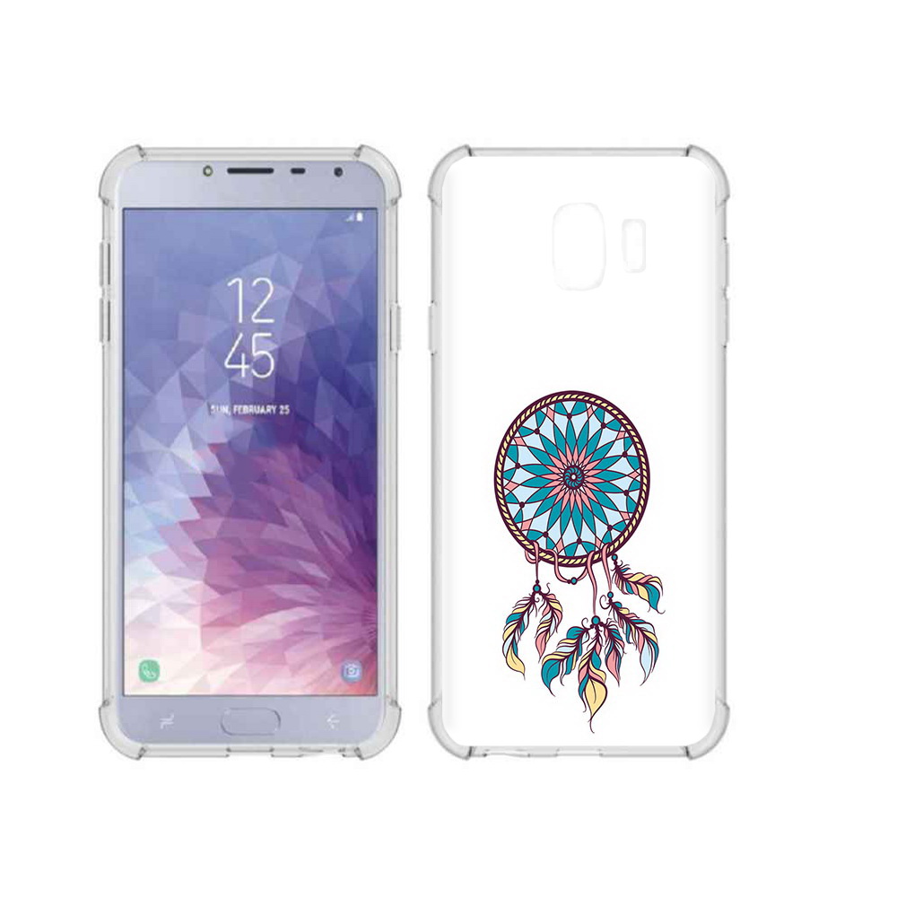 

Чехол MyPads Tocco для Samsung Galaxy J4 (2018) ловец снов синий, Прозрачный, Tocco