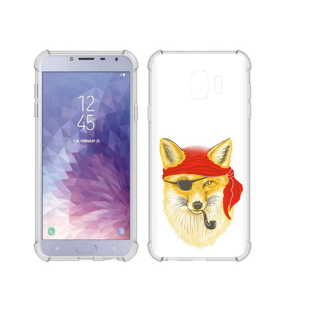 

Чехол MyPads Tocco для Samsung Galaxy J4 (2018) лиса-пират, Прозрачный, Tocco