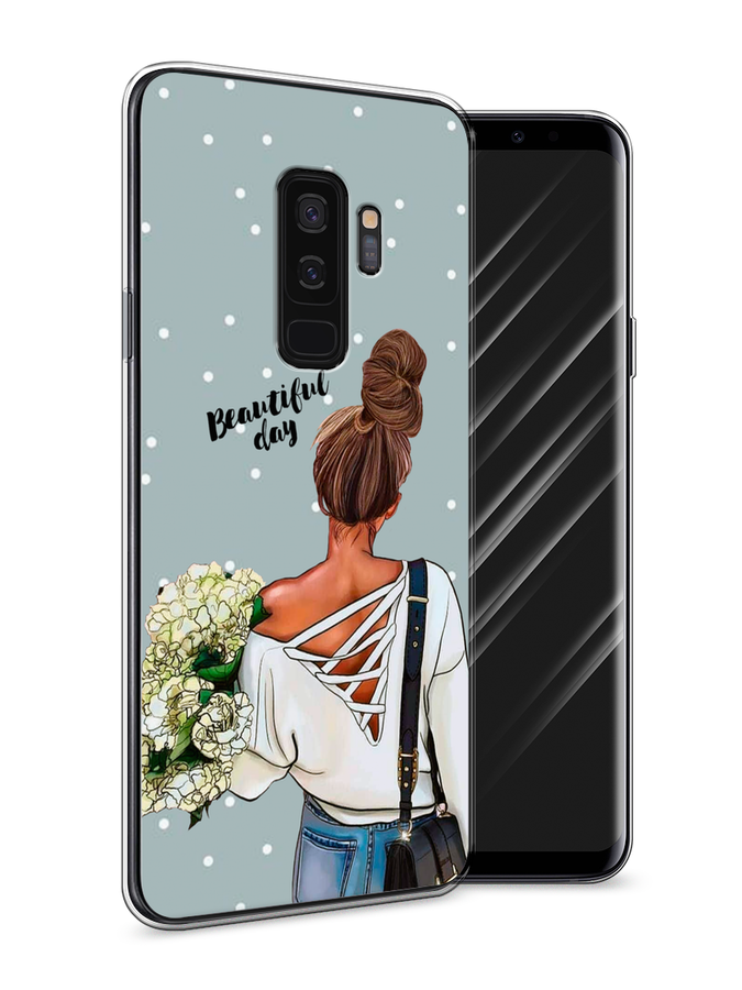 

Чехол Awog на Samsung Galaxy S9 + "Beautiful day", Голубой;коричневый;бежевый, 25850-6