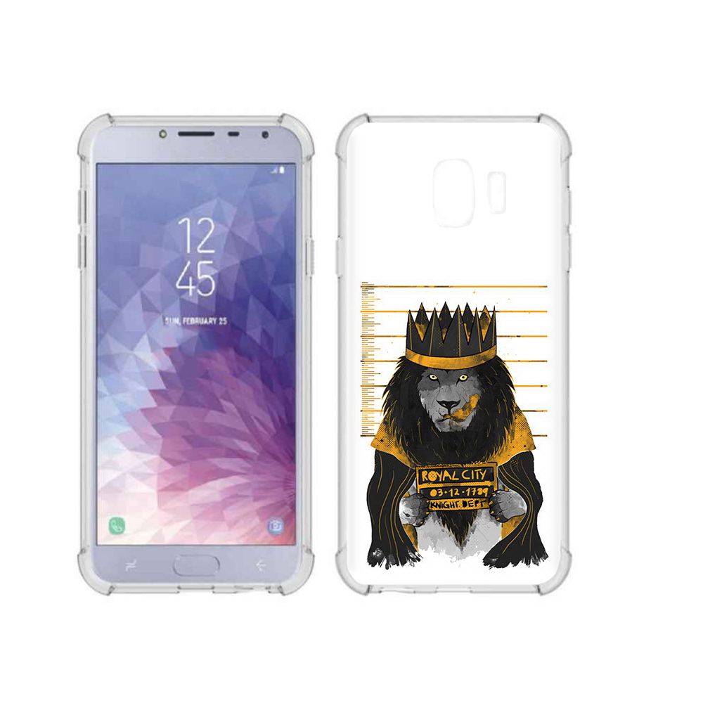 

Чехол MyPads Tocco для Samsung Galaxy J4 (2018) лев в законе, Прозрачный, Tocco