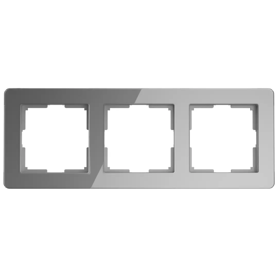 

Рамка для розеток и выключателей Werkel W0032704 3 поста цвет графит, Черный